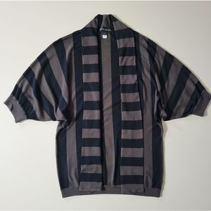 Nikibiki Women's Black and Brown Long Knit Shrug